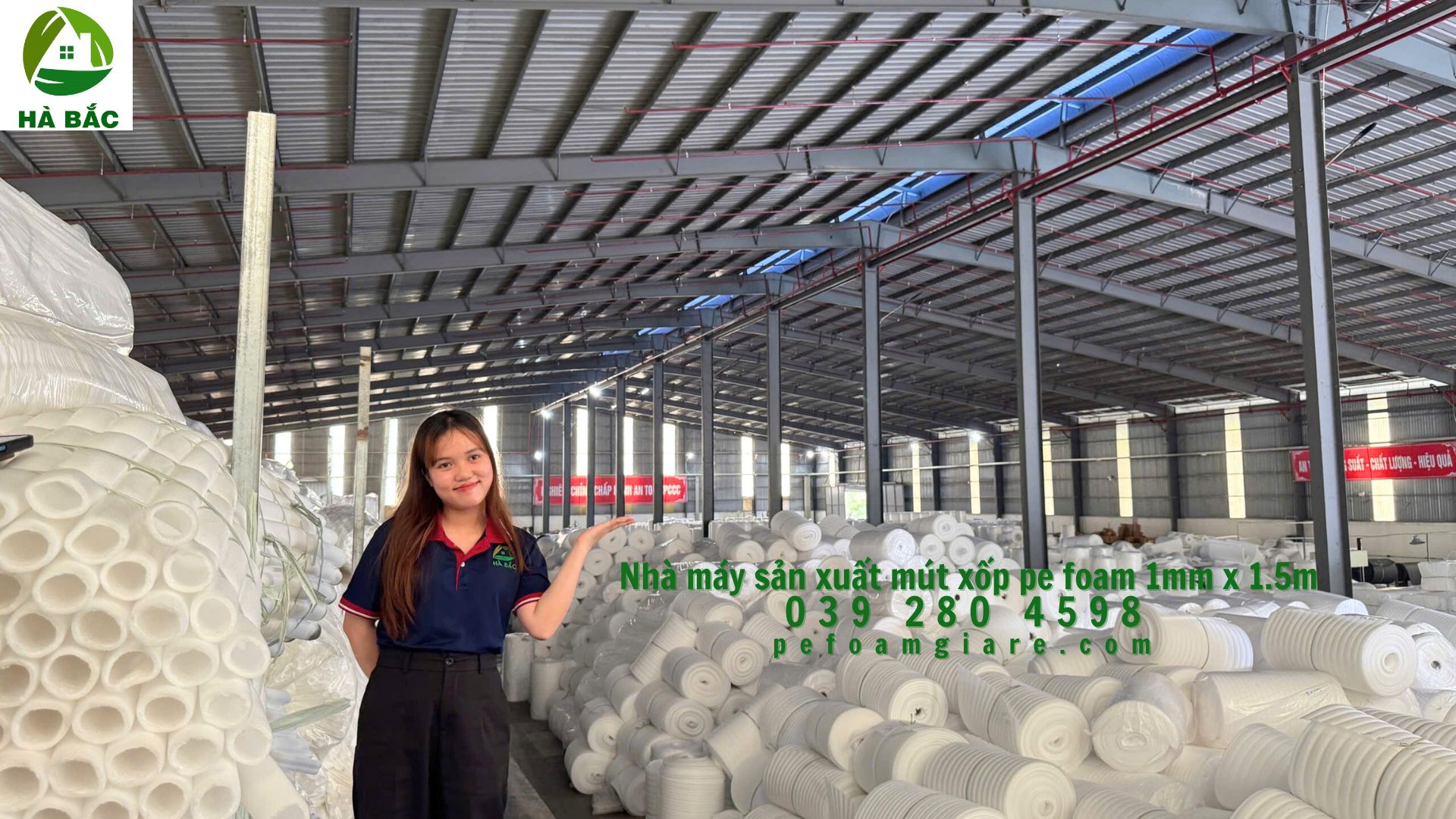 Mút xốp pe foam 1mm x 1.5m giá rẻ dùng cho ngành gỗ tại Đồng Nai
