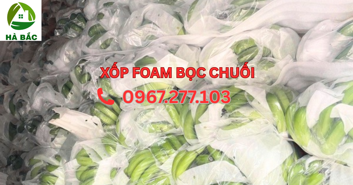 Mút PE Foam 1mm-3mm giá rẻ cho ngành chuối xuất khẩu