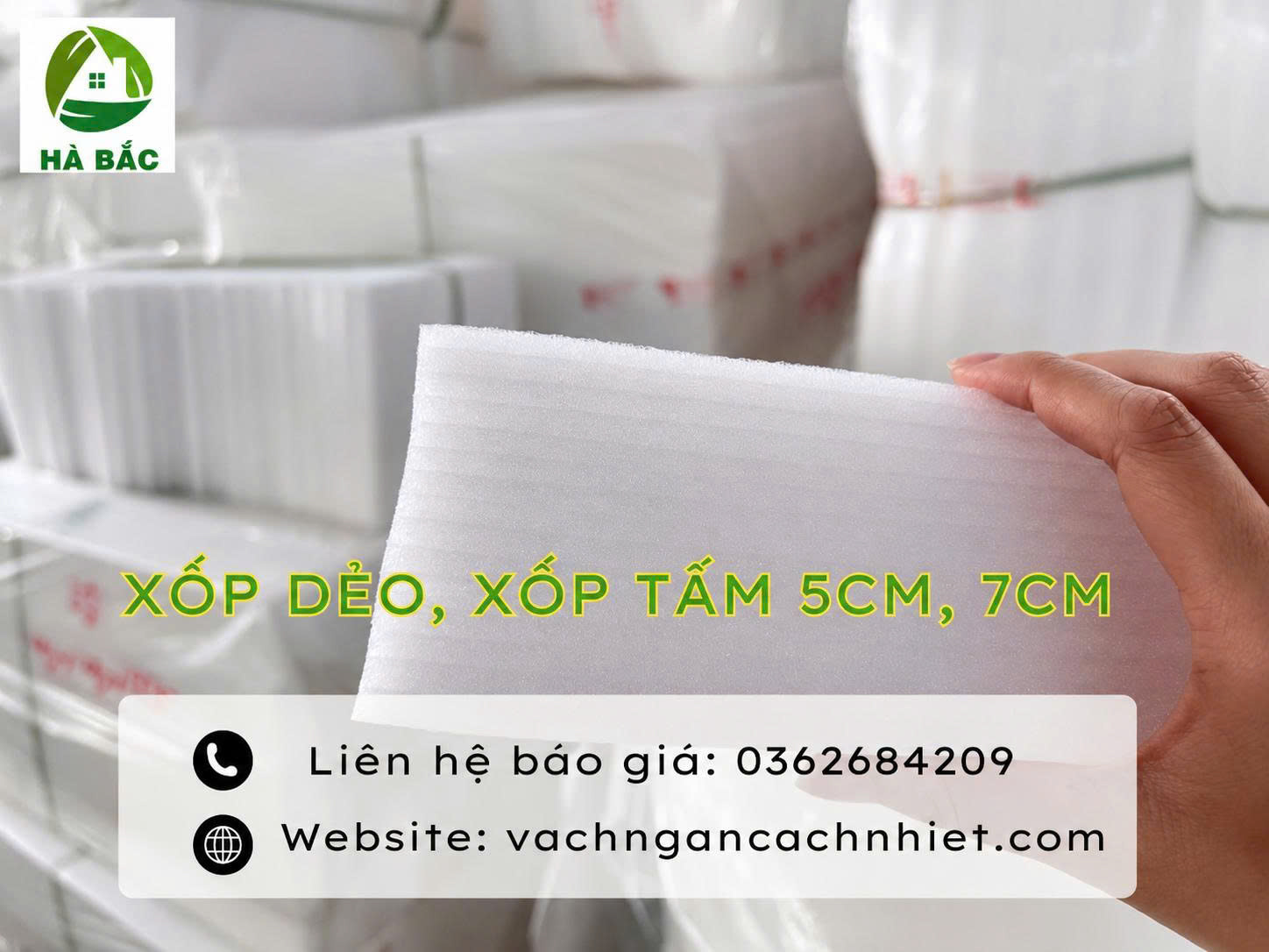 Xốp dẻo dạng tấm 5cm và 7cm