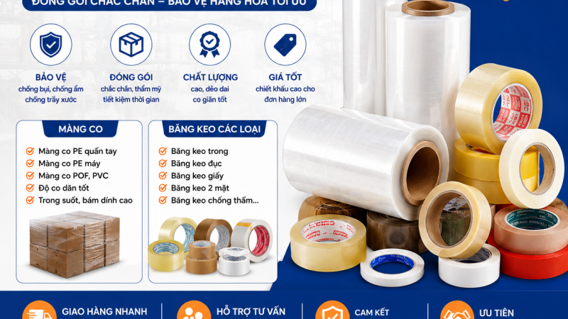 5 Lý Do Nên Mua Màng Co, Băng Keo Giá Tại Kho Hà Bắc