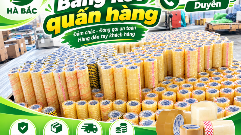 Băng keo quấn hàng các loại –  1 giải pháp đóng gói chắc chắn, tiện lợi
