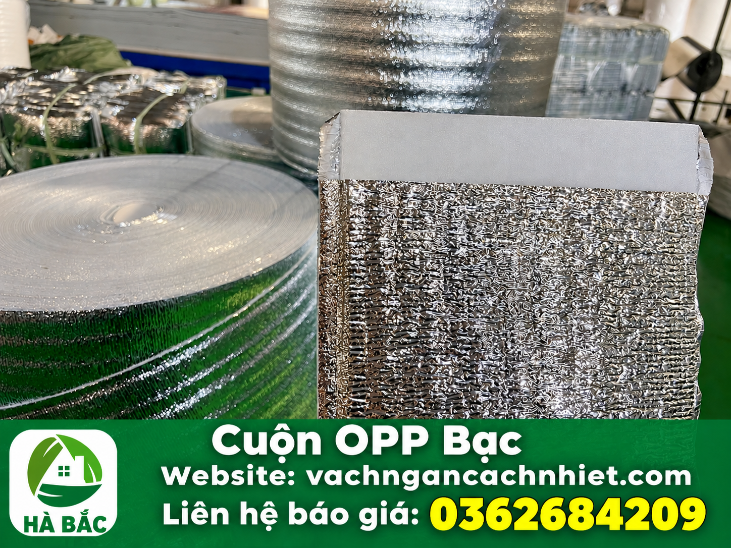 Cuộn OPP Bạc Trong Nhà Kho